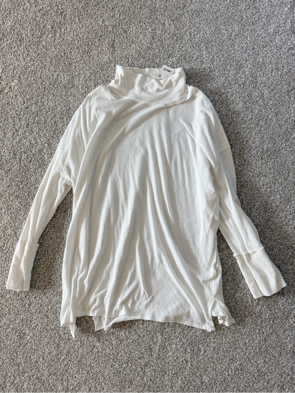 Free People Ivory Turtleneck Sweater